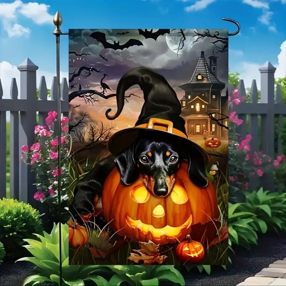 Garden Flag, 12x18 Inch, Double-Sided Waterproof Polyester, Halloween, N… - Picture 8 of 8